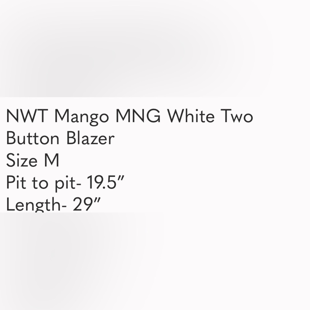 Mango Mng White Two Button Blazer - image 6